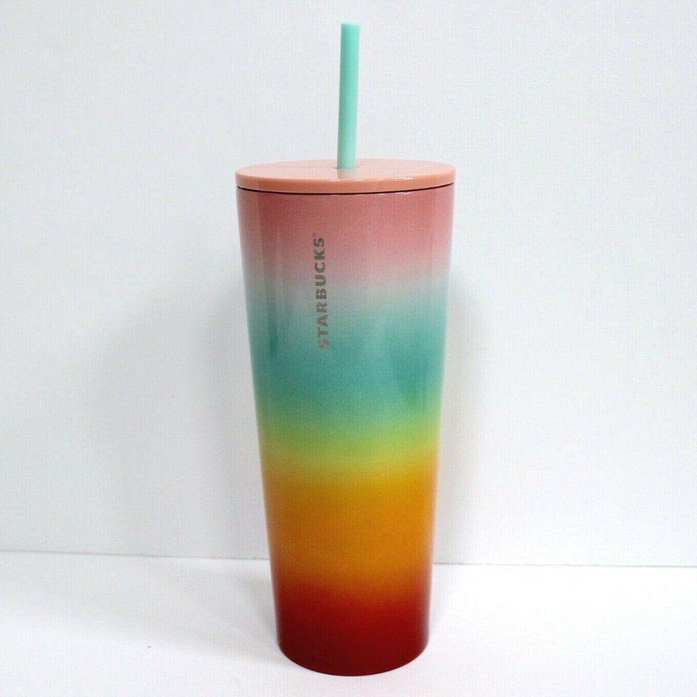Starbucks 2019 Stainless Steel Festival Tumbler Pride Rainbow Venti